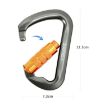 XINDA XD-8128 Outdoor Rock Climbing Carabiner - Automatic-Gray - 3