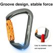 XINDA XD-8128 Outdoor Rock Climbing Carabiner - Threaded-Gray - 5