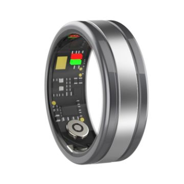 R18 SIZE 9 Smart Ring - Heart Rate/Blood Oxygen/Sleep - Black - 1