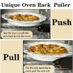 Acrylic Fish Shaped Oven Push Pull Rack - Black - 6