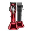 Rechargeable Magnetic Suspension Electric Hair Clipper (Red) - 1