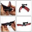 TUYU Motorcycle Helmet Chin Camera Mount Bracket - With 4 Stickers - 9