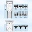 Men Home Hair Salon Hair Clipper Set - 3pcs, High-power, Black - 7