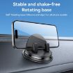 Yesido C268 Car Dashboard Phone Holder - 360 Degree Rotating Base (Black) - 2
