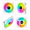 COOLMOON 12cm Infinity Lens Computer Cooling Fan PWM ARGB Chassis Cooling Fan - 5