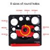 RUITOOL 8pcs Adjustable Drill Rounders Woodworking Tools - Red/Black - 4