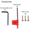 RUITOOL 8pcs Adjustable Drill Rounders Woodworking Tools - Red/Black - 6