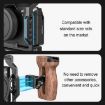 PULUZ Universal Slide Quick Release Wooden Handle for Camera Cage Stabilizer - 5