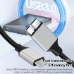 USB-C to Micro B Adapter Cable - 0.3m Length - 8