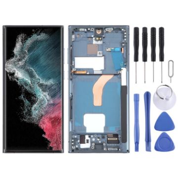 Samsung Galaxy S22 Ultra 5G SM-S908U LCD Screen Digitizer Assembly (Green) - 1