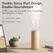 JisuLife HU16 Desktop Dual Mist Ports Humidifier, Brown - Plug-in - 5