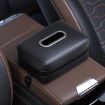 Car Seat Armrest Tissue Box Sun Visor Seat Back Hanging Paper Bag - 1