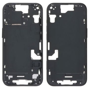 iPhone 15 Middle Frame Bezel Plate + Side Keys + Card Tray - Black - 1