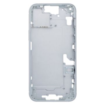 iPhone 15 Plus Middle Frame Bezel Plate with Side Keys + Card Tray (Blue) - 1