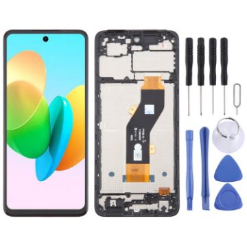 Tecno Spark 20C BG7n LCD Screen Digitizer Assembly With Frame - 1