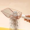 Metal Cat Litter Scoop Partition Filter Shovel - Rose Gold - 2