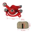 Motorcycle Disc Brake Caliper Pads for ATV Harley 49CC Trotting Red Left Kit - 3