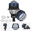 T05 Pair 3 inch Car Bifocal LED Headlight, Left-hand Drive (Blue) - 1