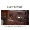 BULL CAPTAIN 232 RFID Anti-Theft Cowhide Men Zipper Wallet (Black) - 5