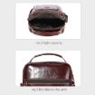 BULL CAPTAIN 0400 Large-Capacity Cowhide Crossbody Bag (Black) - 4