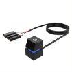 Desktop Computer Extension Cable Start Button, Black Case Blue Light - 1