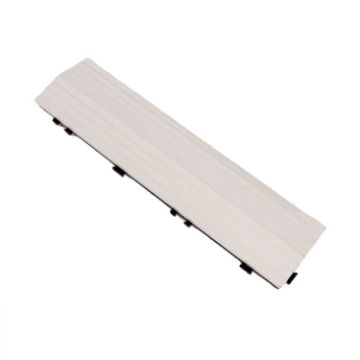 Outdoor Balcony Plastic Wood Waterproof Floor, White - 1