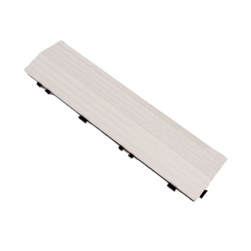 Outdoor Balcony Plastic Wood Waterproof Floor, White - 1