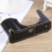 FUJIFILM X100VI Glossy PU Leather Camera Half Case Base - Black - 4