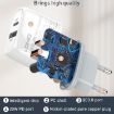 LDNIO Q229 Fast Charger with 1m Cable - UK Plug (White) - 8