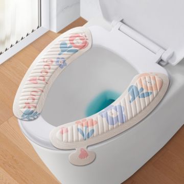 EVA Adhesive Toilet Pad Cartoon Cute Waterproof Toilet Sticker - 1