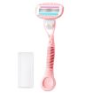 5-Layer Blades Women's Shaver, Long Handle Pink - 1