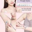 5-Layer Blades Women's Shaver, Long Handle Pink - 8