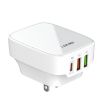 LDNIO Q334 32W Type-C + Dual USB Charger + 1m USB-C to 8 Pin Cable - 1