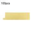100pcs 130x40mm Rectangle Golden Paper Plates Dessert Board Base - 1