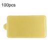 100pcs 100x60mm Rectangle Golden Paper Plates Dessert Board Base - 1