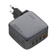LDNIO Q408 100W GaN USB Charger + 3 USB-C Ports - EU Plug - 5