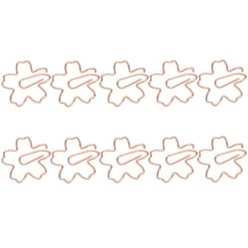 Sakura Metal Paper Clips - 10pcs/Box, Rose Gold - 1