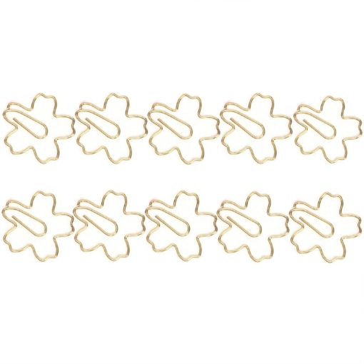 Sakura Metal Special-shaped Paper Clips - 10pcs/Box (Gold) - 1
