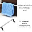 Stainless Steel Over Door Towel Rack Holder - 23.5cm White - 6