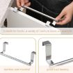 Stainless Steel Over Door Towel Rack Holder - 23.5cm White - 7