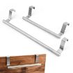 Stainless Steel Over Door Towel Rack Holder - 23.5cm Black - 5