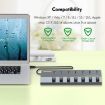 WAVLINK UH3076 7-port USB 3.0 Hub with Independent Switch - 6