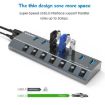 WAVLINK UH3076 7-port USB 3.0 Hub with Switch and LED Indicator - 7