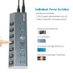 WAVLINK UH3076 7-port USB 3.0 Hub with Switch and LED Indicator - 8