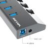 WAVLINK UH3076 7-port USB 3.0 Hub with Switch and LED Indicator - 9