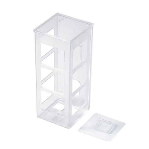 Wall Mounted Curling Iron Storage Holder - Transparent - 1