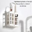 Wall Mounted Curling Iron Storage Holder - Transparent - 4