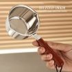300ml 316 Stainless Steel Mini Hot Milk Oil Pot with Rack - 6