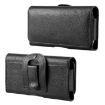 HAWEEL Genuine Leather Phone Belt Clip Pouch - Black - 2