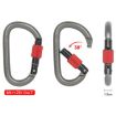 Xinda 25kN Climbing Carabiner Aluminum D-Shape Screw Gates Lock - 4